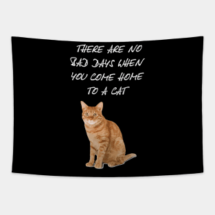 Come Home To A Cat - T-Shirt V1 Tapestry