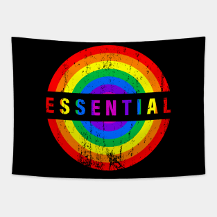 Essential Employee Rainbow Emblem Tapestry