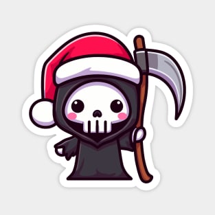 Christmas grim reaper Magnet