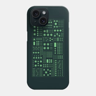 Modular Synthesizer 2 Green Phone Case