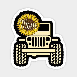 Jeep Sunflower Jeep Mom Jeep Women Magnet