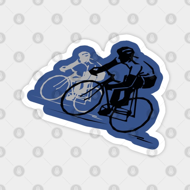 Bike Racing Cycling Magnet by xena