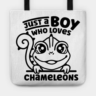 Just A Boy Who Loves Chameleons - Chameleon Tote