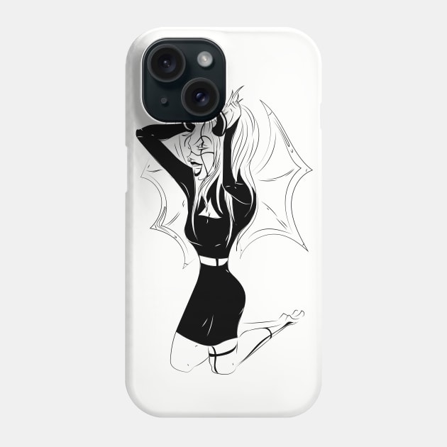 Demoness Phone Case by beneathribbons