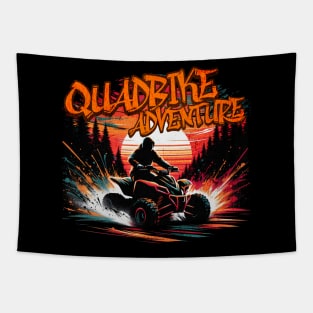 Quadbike Adventure Graffiti Design Tapestry