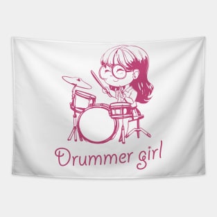 Drummer girl Tapestry