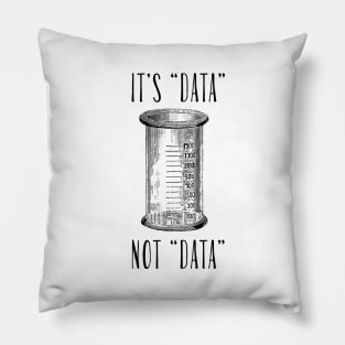 Data Pronunciation Science Meme Pillow