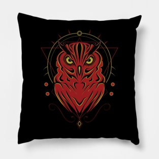 the owl illustration Pillow