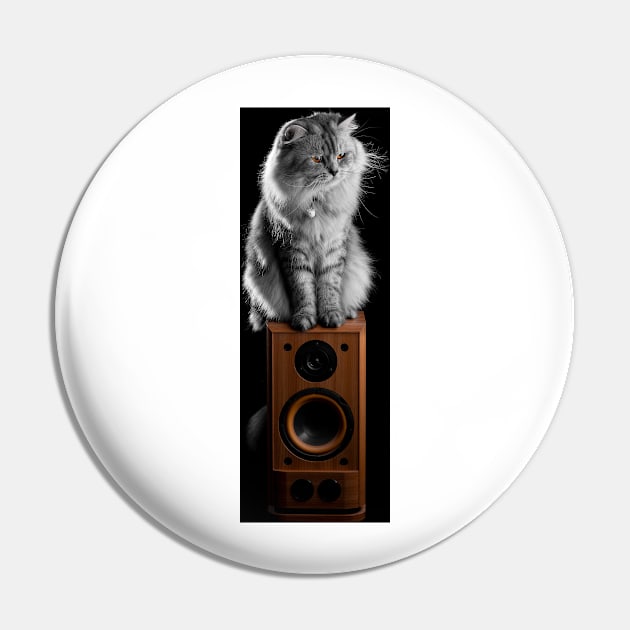 Cat Music Pin by kawaii_shop