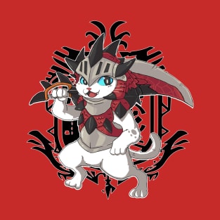 Monster Hunter - White Rathalos Palico T-Shirt T-Shirt