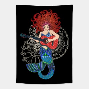 Musical Mermaid Tapestry