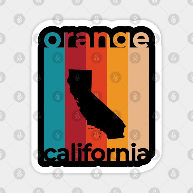 Orange California Retro Magnet by easytees