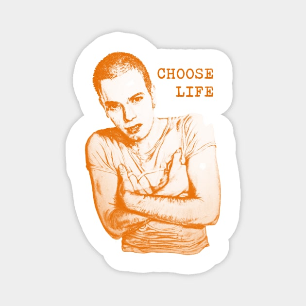 Choose Life (orange) Magnet by rakelittle