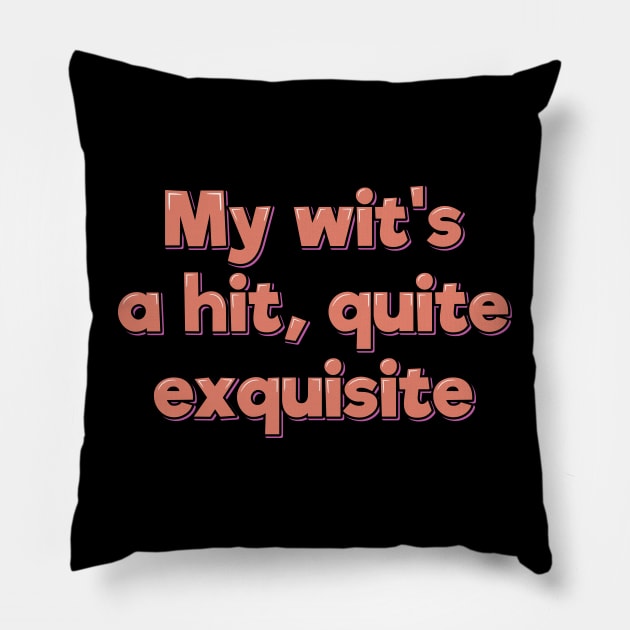 Exquisite Wit Pillow by ardp13