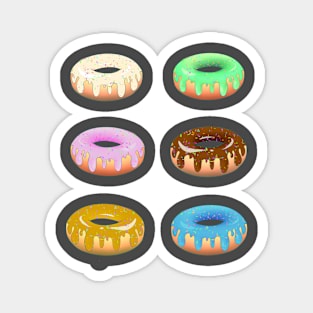 Yummy Donuts - Sheet Magnet