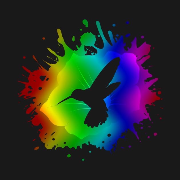 Tie-Dye Hummingbird by RudDesigns