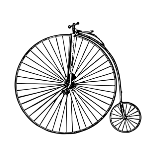 Penny-farthing | Black T-Shirt