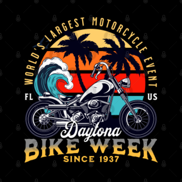 Daytona Bike Week 2023 Daytona Bike Week Pin TeePublic