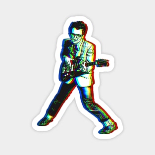 Elvis Costello Vintage Portrait - Music Icon Tribute Magnet