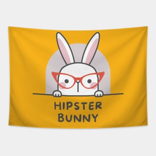 Hipster Bunny Tapestry