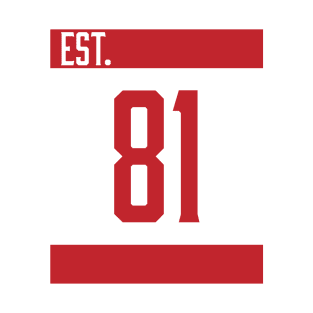 Est 81 Red T-Shirt