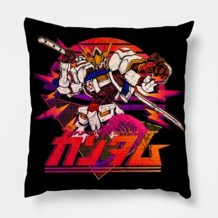 Retrowave 80s Gundam Mecha Vintage Pillow