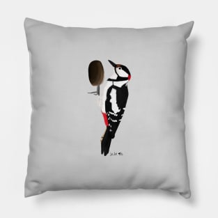 Woodpecker Bird Watching Birding Ornithologist Gift Pillow