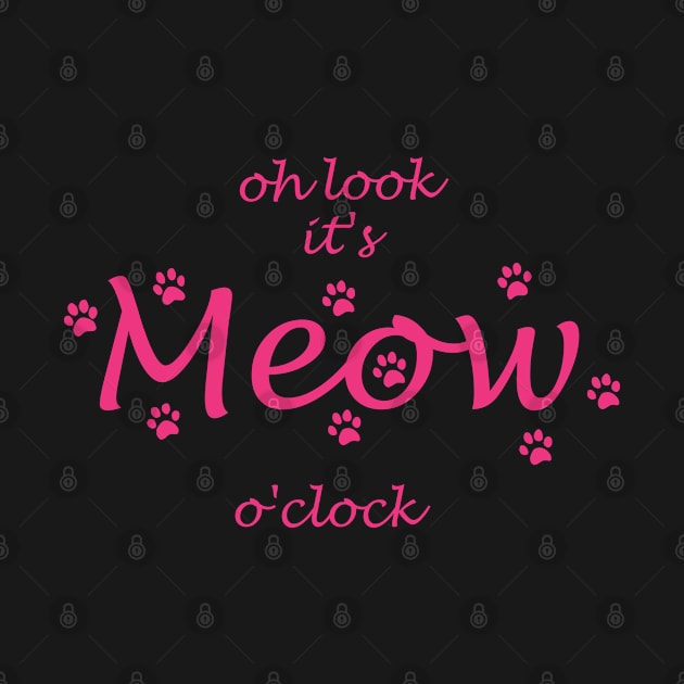 oh look its meow o clock by shimodesign