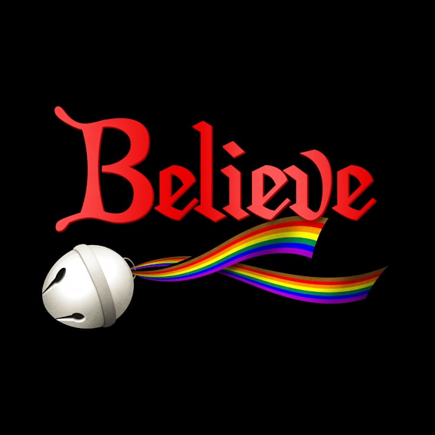 Believe Philly LGBTQ Pride Jingle Bell by wheedesign