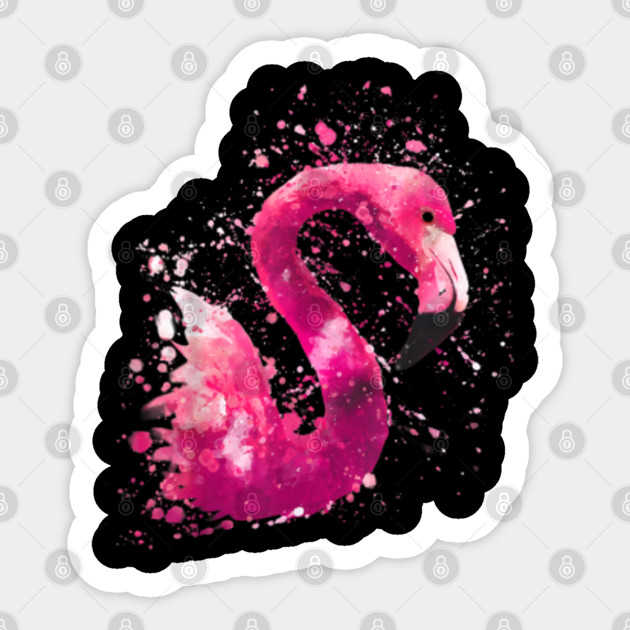 Flamingo Pink Watercolor Painting Gift Wife Girlfriend Gift For