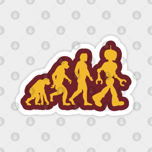 Evolution to Robots Magnet by DetourShirts