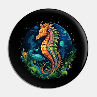 Seahorse Earth Day Pin