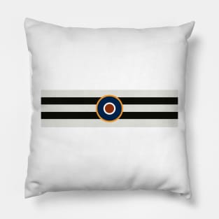 D-Day Stripes with RAF Roundel (Horizontal) Pillow