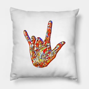 ASL "I love you" Pillow