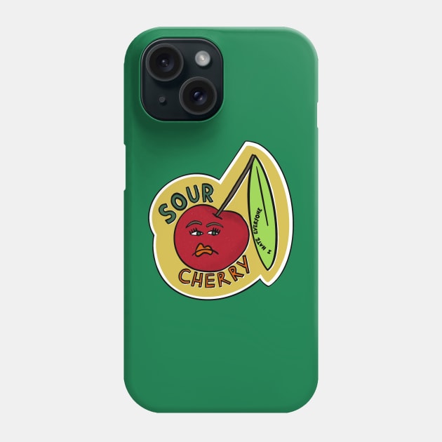 Sour Cherry Phone Case by Katsillustration