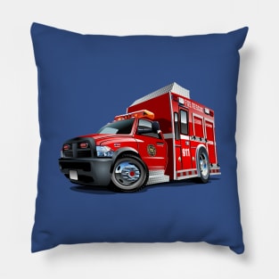 Cartoon firetruck Pillow