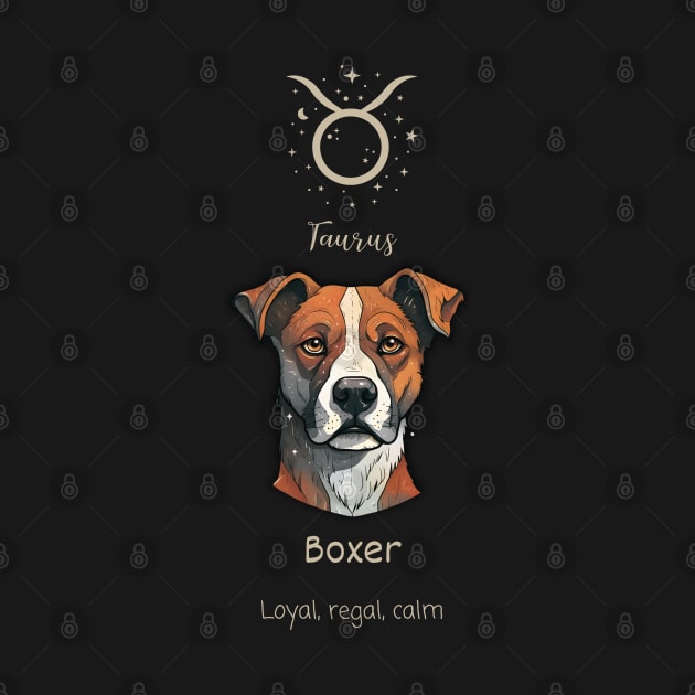 Taurus: Boxer - Zodiac Tarot Card by DressedInnovation