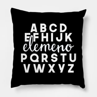 Elemeno Teacher Alphabet Pillow