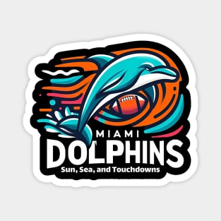 miami dolphins touchdowns Magnet