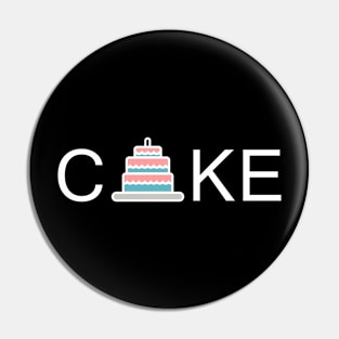 Cake Wordmark Pin