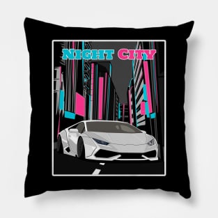 Lamborghini Huracan Night City Pillow