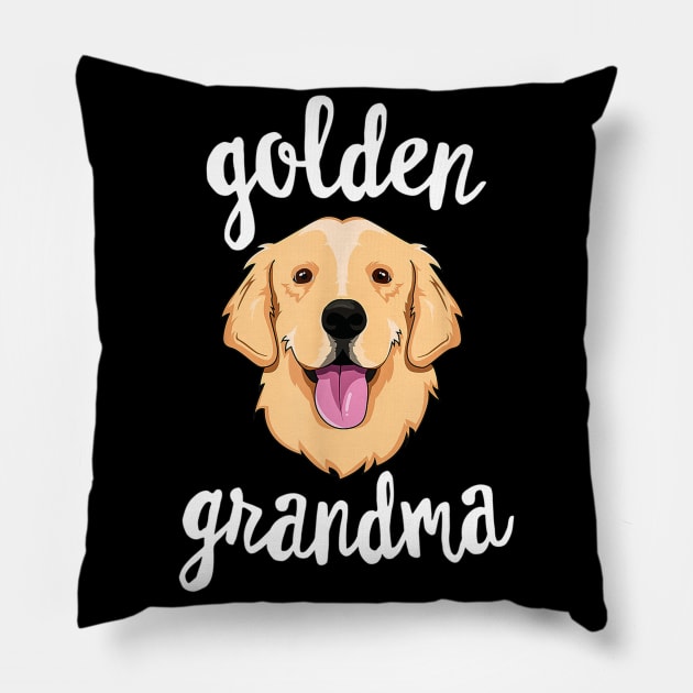 Golden Grandma Womens Gift Pillow by Rojio