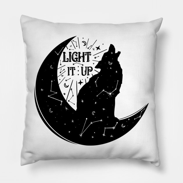 Light It Up - Crescent City Pillow by Sophie Elaina