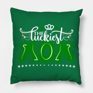 The Luckiest MOM-Saint Patrick's Day Tee Pillow