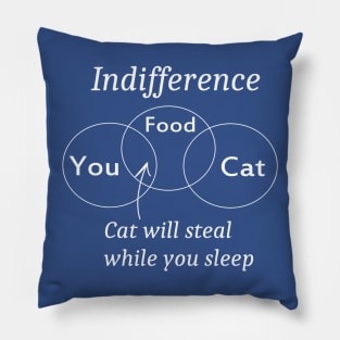Indifference for dark backgrounds Pillow
