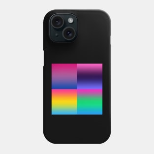 Bi+ Gradients (2x2 Cube) Phone Case