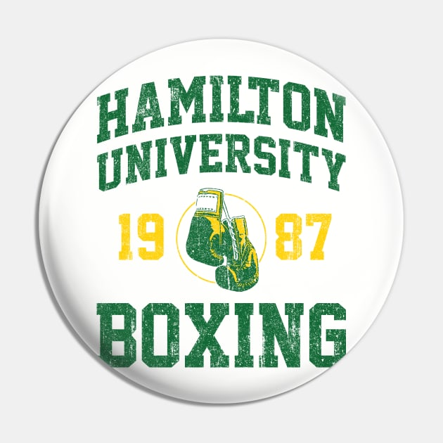 Hamilton University Boxing (Variant) Pin by huckblade