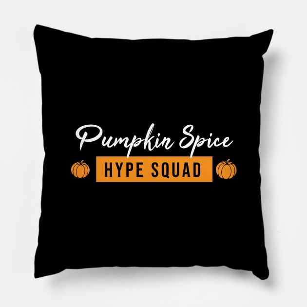 Pumpkin Spice Hype Squad Pillow by Sunny Saturated