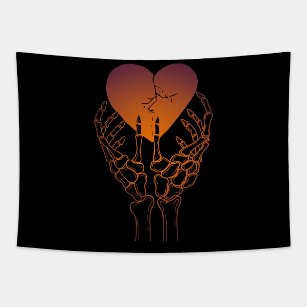 Broken heart Tapestry by ZethTheReaper