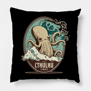 It's a Cthulhu Summer Beach Party Design Pillow